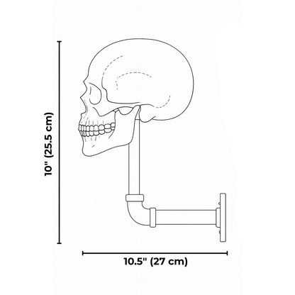 Skull Helmet Hanger™ – Stainless Steel Wall Mount for Helmets & Gear