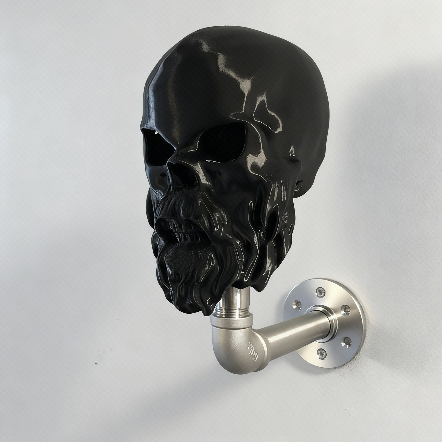 Skull Helmet Hanger™ – Stainless Steel Wall Mount for Helmets & Gear