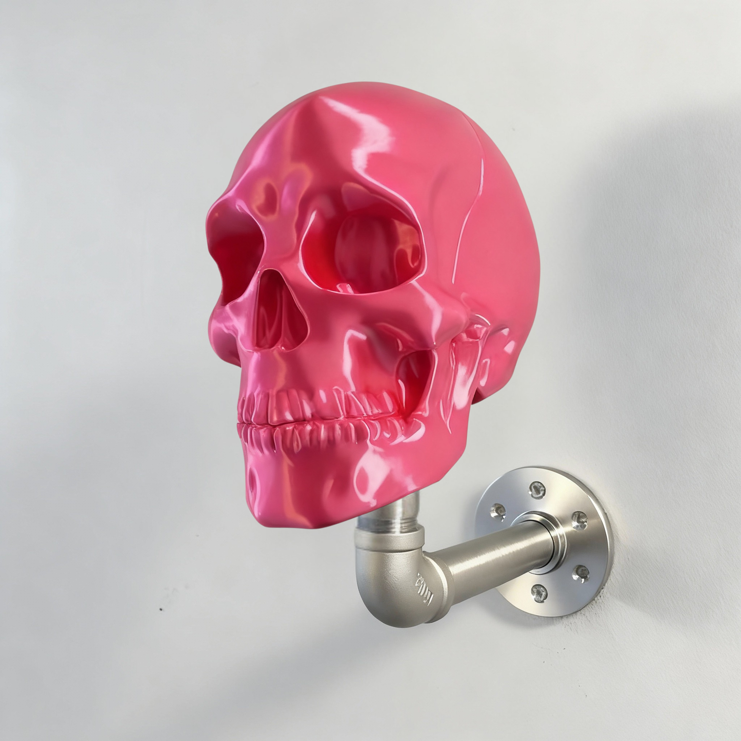 Skull Helmet Hanger™ – Stainless Steel Wall Mount for Helmets & Gear
