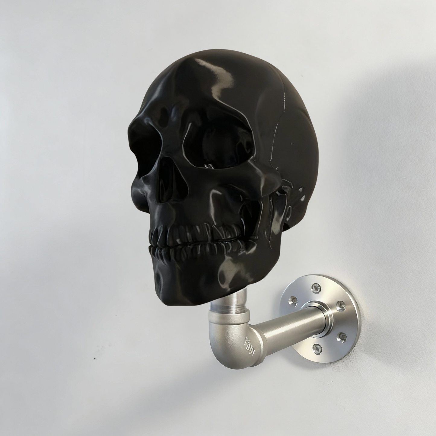 Skull Helmet Hanger™ – Stainless Steel Wall Mount for Helmets & Gear