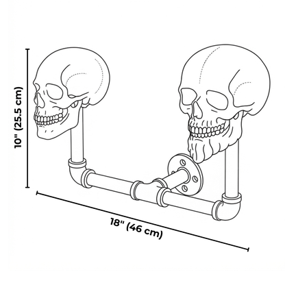 Skull Helmet Hanger™ – Stainless Steel Wall Mount for Helmets & Gear
